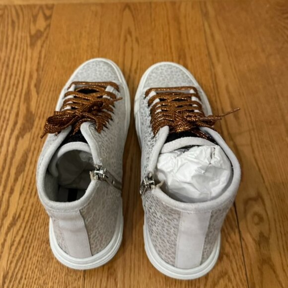 P448 Sally Silver Cobra High Top Sneakers - Picture 3 of 6